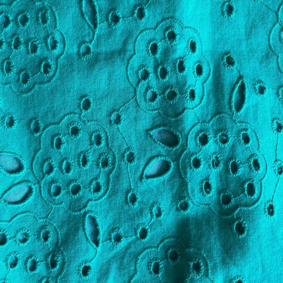 Boden Green Eyelet A-line skirt, NWT - Picture 2 of 8